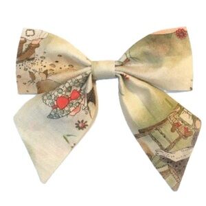 The Holly Hobbie Fabric Sailor Bow ~ Fabric Bows for Girls ~ Hair Bows​​